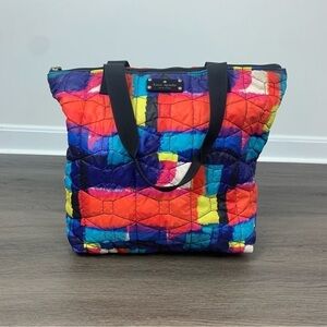 Kate Spade Bon Shopper Signature Spade Quilted Multi Color Tote Bag